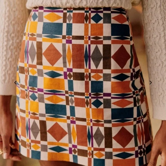 NWOT | Sezane Mali Mini Skirt size 2 EU 34 - Picture 2 of 7